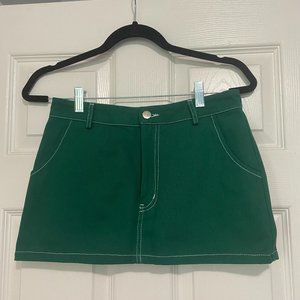 Peppermayo Riley Hubatka Green Mini Skirt